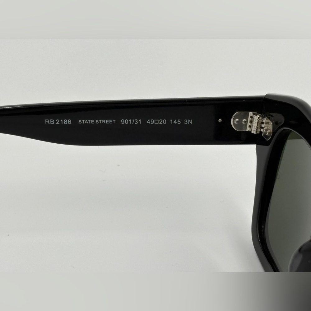 Ray-Ban State Street Sunglasses Black Frame Women’s Fashion Sunglasses RB2186 - Picture 8 of 11